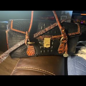 New Brahmin leather purse